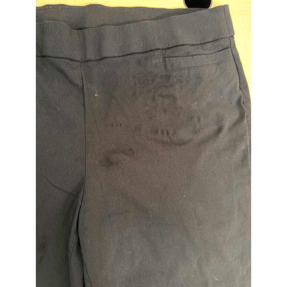 Briggs New York Womens Black Pull On Straight Leg Dress Pants 18WS